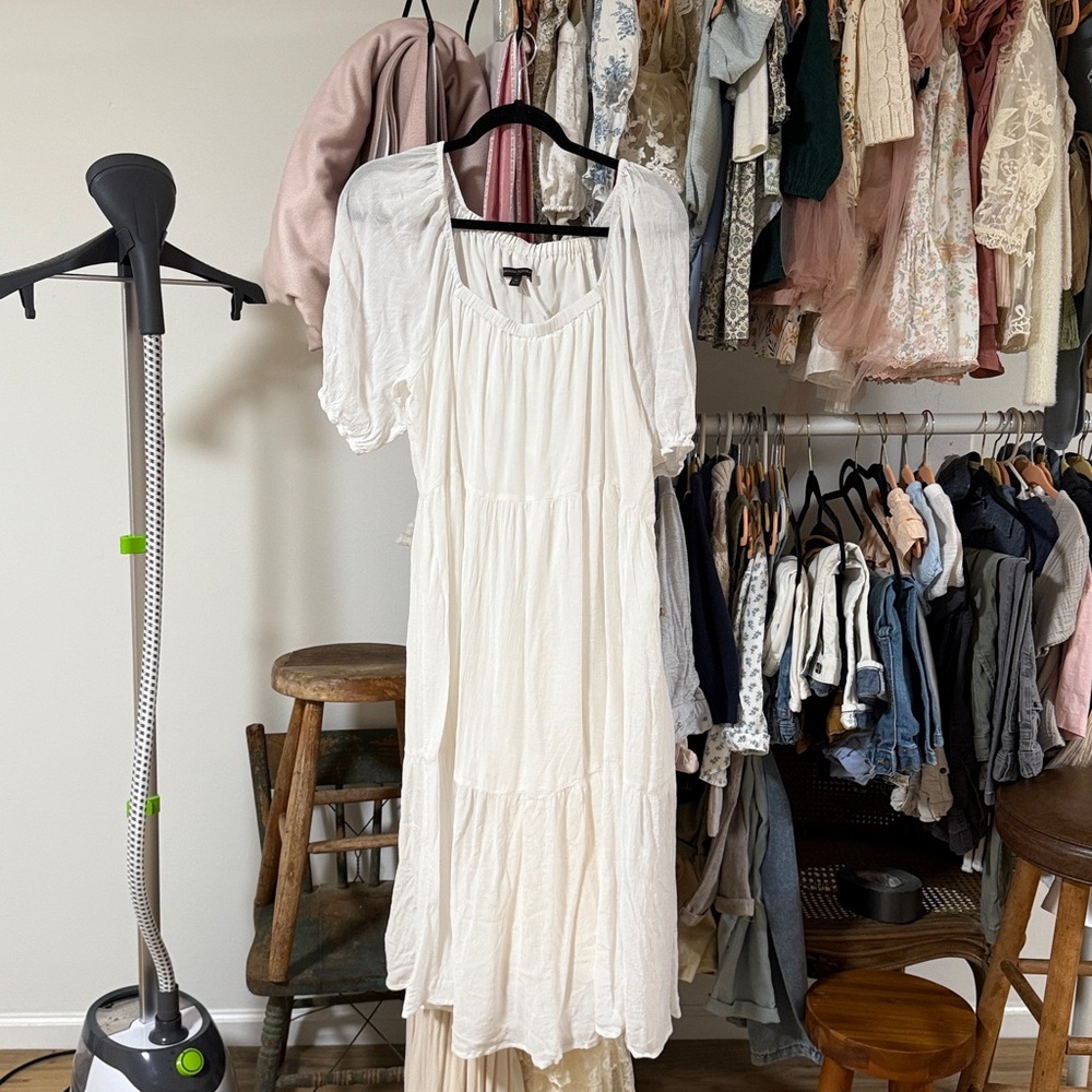 Banana Republic Ivory midi dress